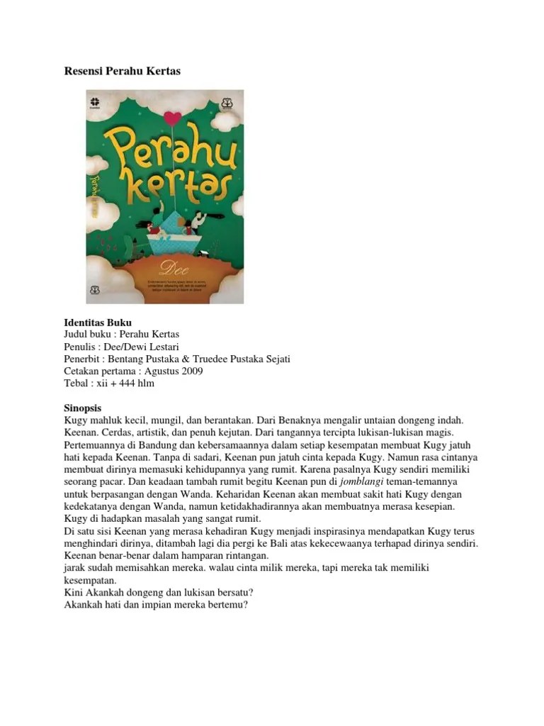 Resensi Perahu Kertas | PDF