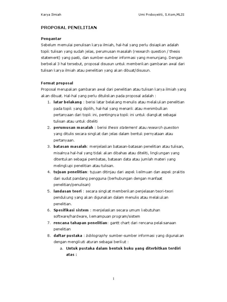 Kriteria perusahaan yang dapat memanfaatkan ini adalah memiliki klasifikasi lapangan usaha seperti yang tercantum dalam pmk, telah ditetapkan sebagai perusahaan kite. CONTOH PROPOSAL PENELITIAN.pdf