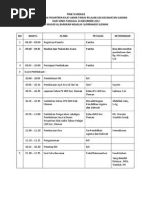 Secara terperinci, dikatakan pengertian surat sebagai berikut: Susunan Acara Pembukaan Pdf