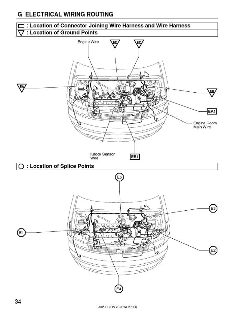 Scion xb 2005 wiring connectors
