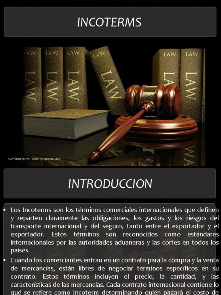 INCOTERMS | PDF | El Comercio Internacional | Comercio