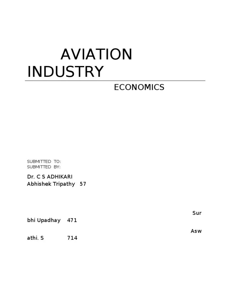 Introduction Of Aviation Sector | PDF | Airlines | Airline Hub