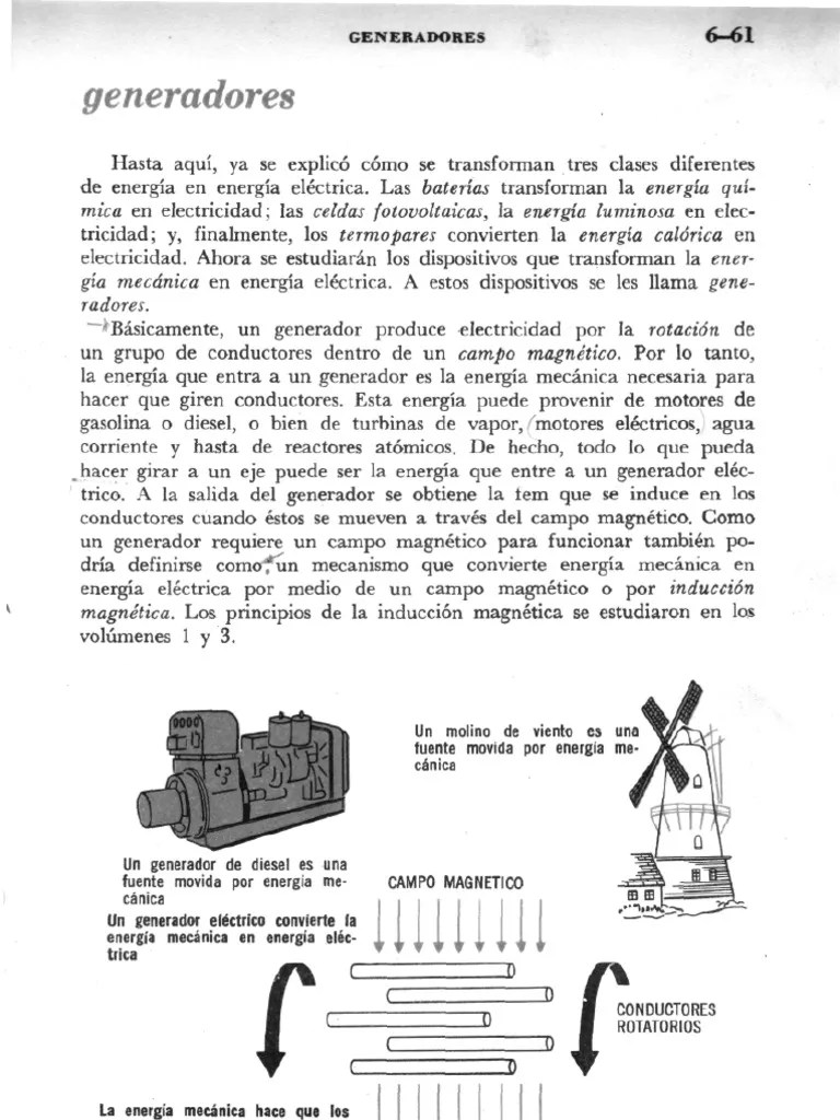 Generador De Corriente Directa | PDF | Generador Eléctrico | Inductor