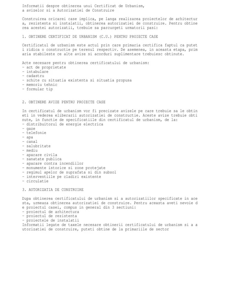 Pentru a obtine autorizatia de constructie trebuie sa trecem prin trei etape. Acte Pasi Pt A Construi O Casa