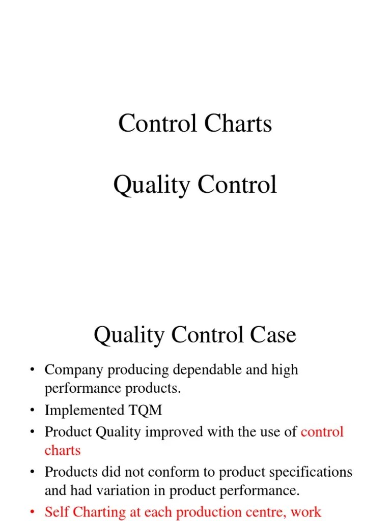 Control Charts Quality Control | Download Free PDF | Sampling ...