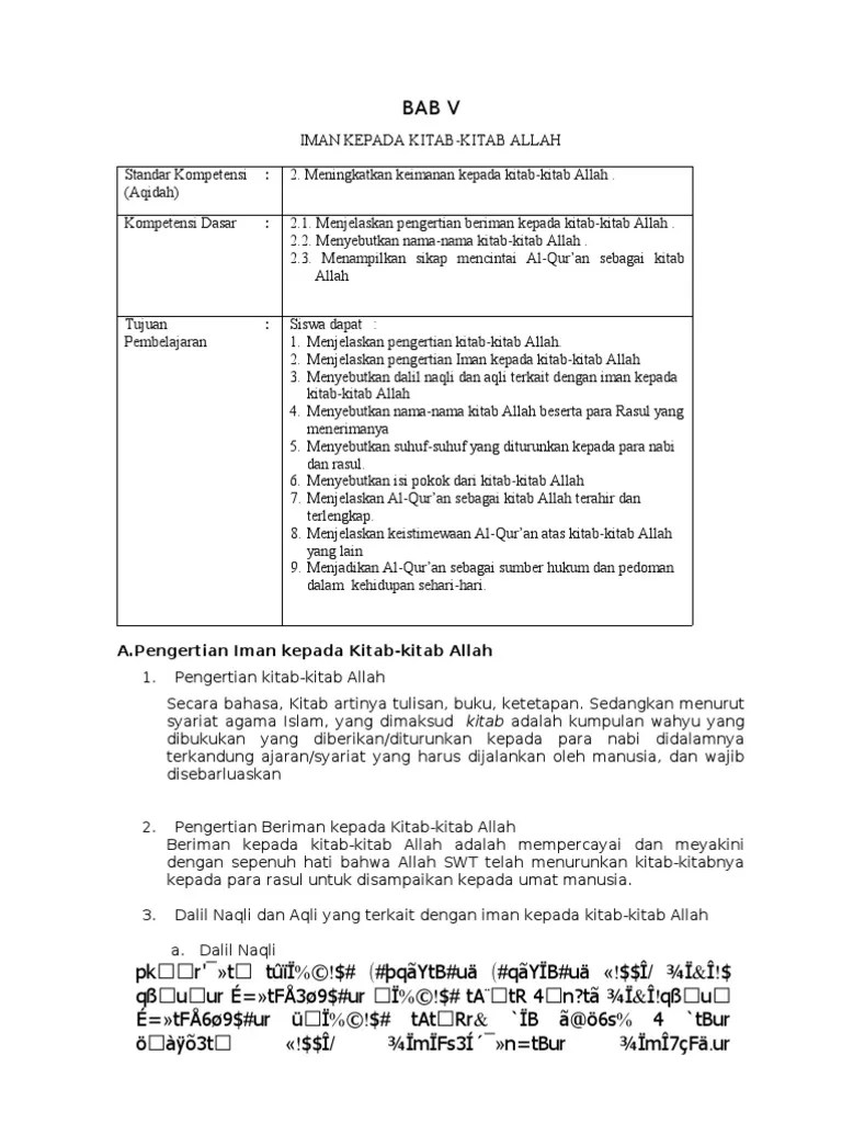 4 Iman Kepada Kitab Allah | PDF