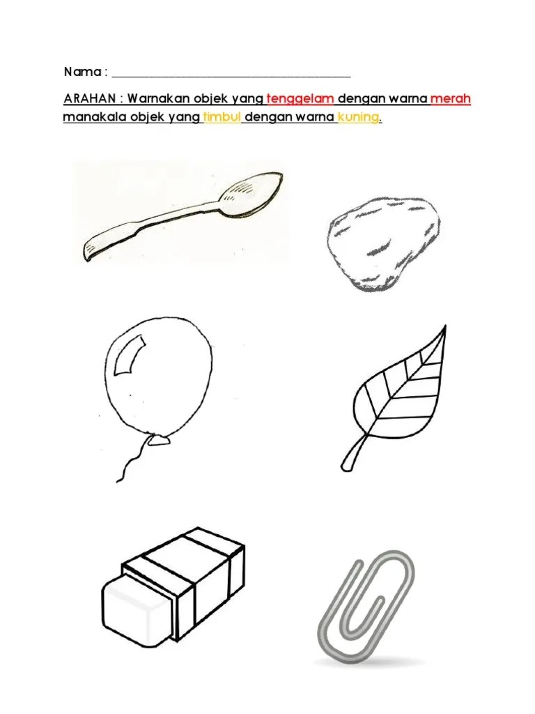 Worksheet sains set 2 mengenal warna. Lembaran Kerja Sains Pdf