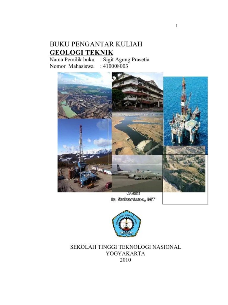Buku Pengantar Kuliah Geologi Teknik PDF | PDF