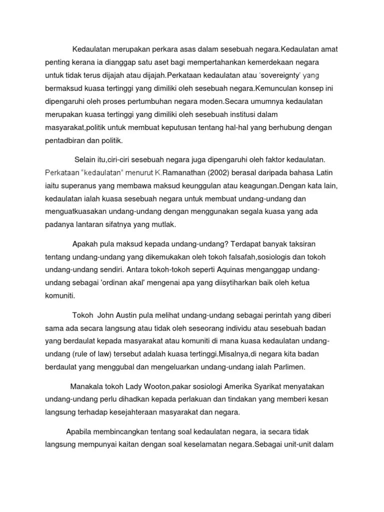 Kepentingan Mempertahankan Kedaulatan Negara - 5 Kepentingan Mempertahankan Kedaulatan Negara Winder Folks