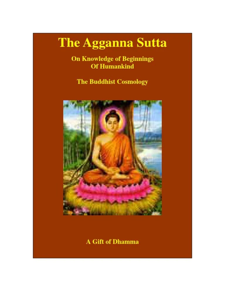 The Agganna Sutta | PDF | Indian Religions | Religion And Belief