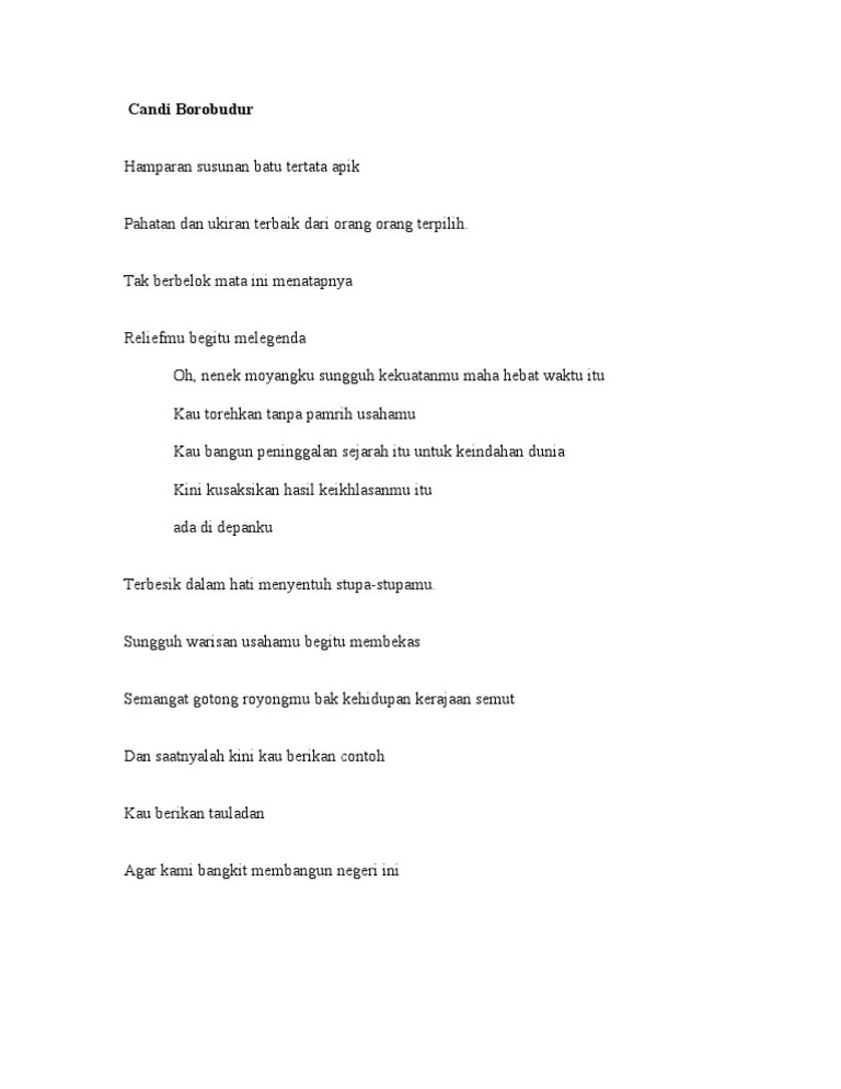 Candi Borobudur - Puisi | PDF