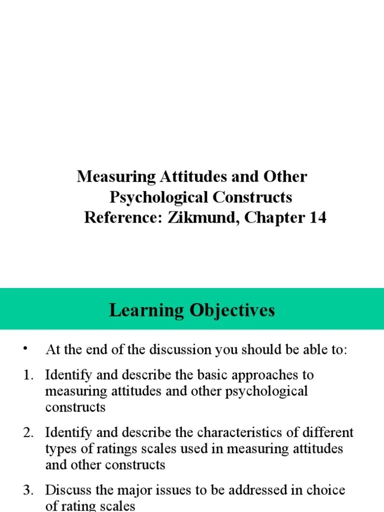 14 Attitude Measurement | PDF | Level Of Measurement | Likert Scale