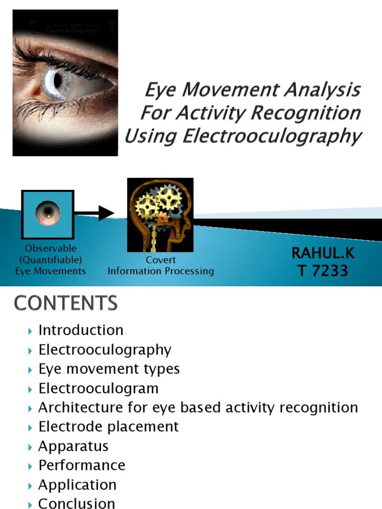 Eye Movement Analysis (Recognition) | PDF