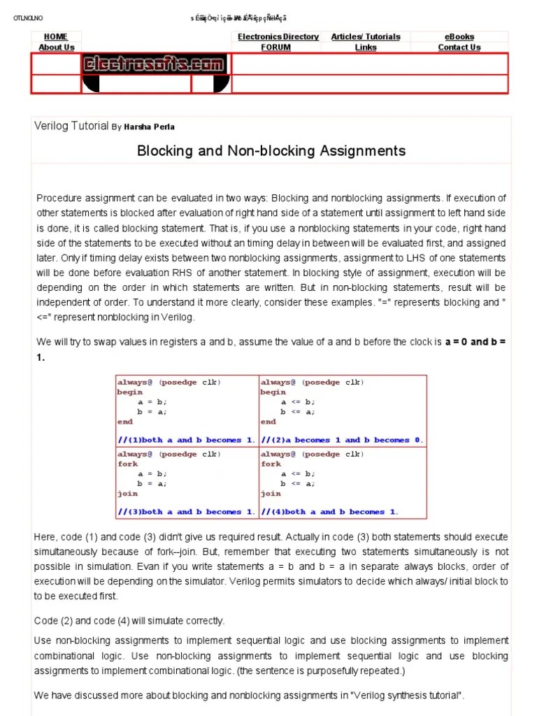 Verilog Tutorial - ElectroSofts9 | PDF | Digital Electronics | Software