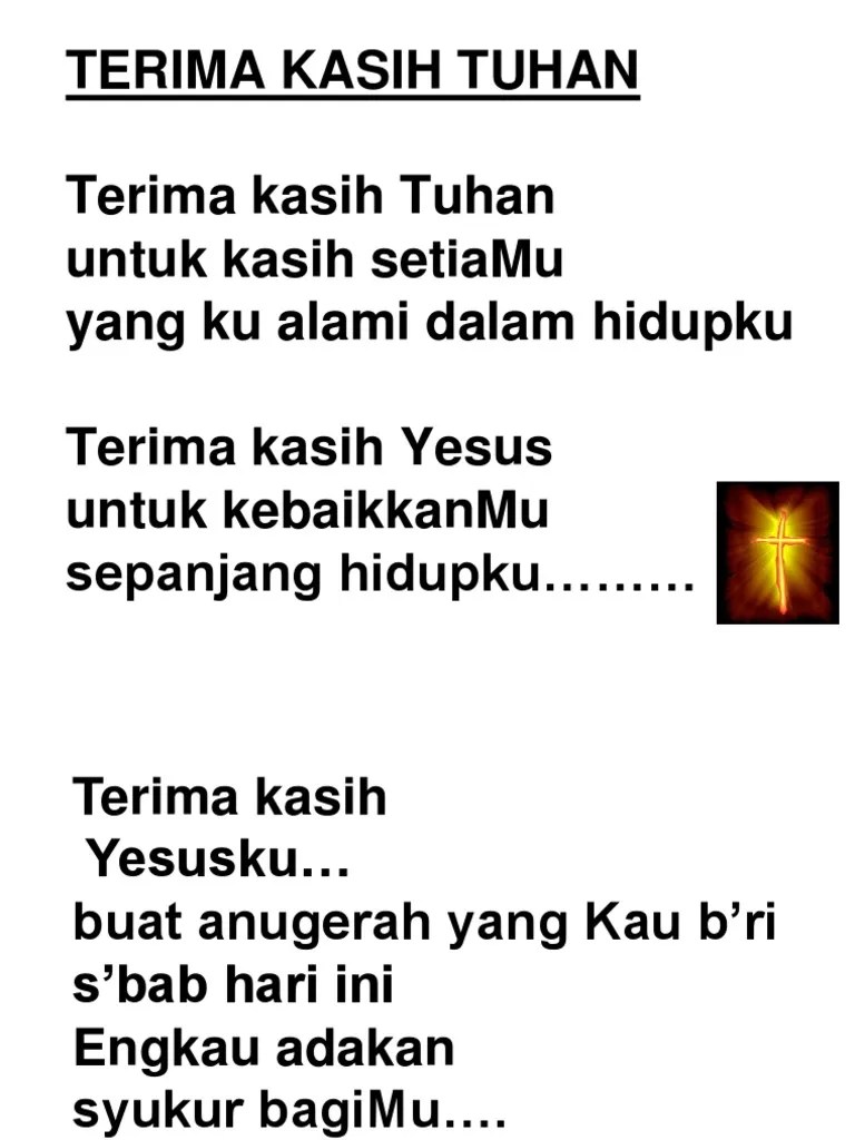 Terima Kasih Tuhan-Kilung Pimpin | PDF