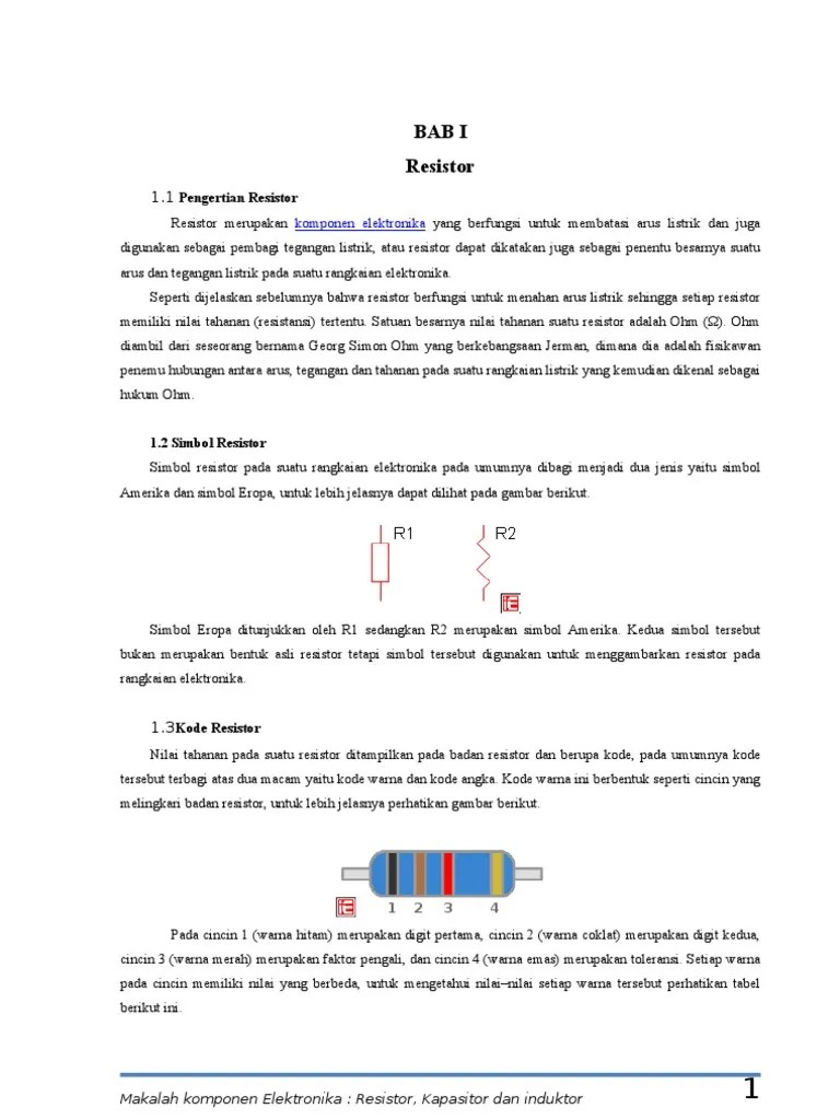 43235593 Makalah Resistor Transistor Dan Induktor Pdf