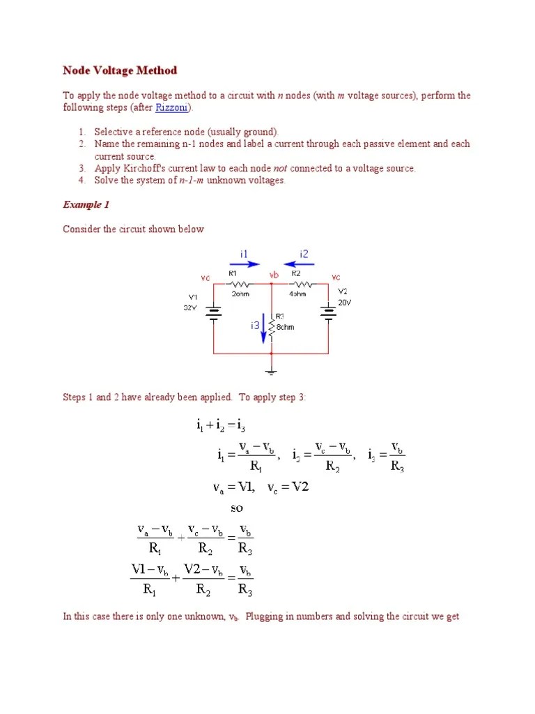Node Voltage Method | Electrical Network | Force