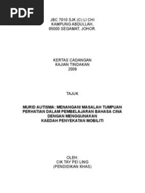 Mbk yang melepasi saringan domain pendidikan khas. Tatacara Pelaksanaan Intervensi Domain Pendidikan Khas Pdf