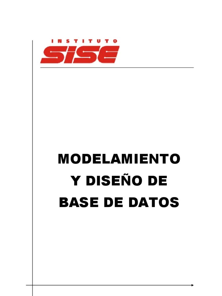 Manual Modelamiento Y Diseno De Base De Datos | PDF | Mi Sql | Servidor ...