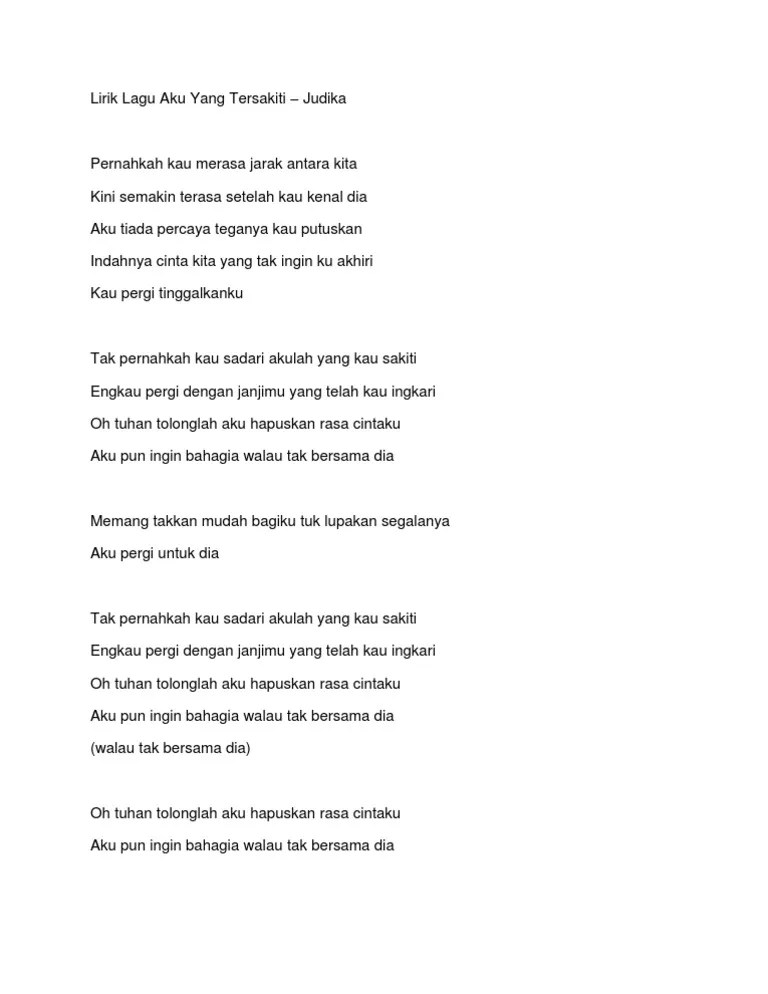 Fimela.com, jakarta bicara tembang cinta, afgan lah jagonya. Lirik Lagu Aku Yang Tersakiti Pdf