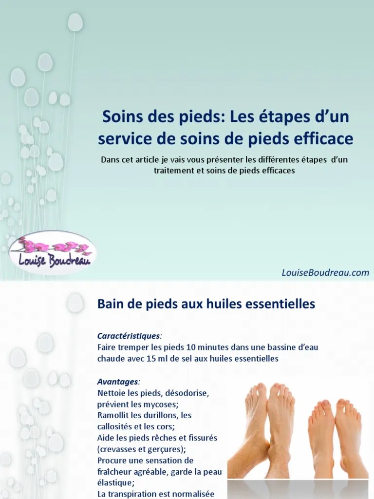 Soins des pieds : Les étapes d'un service de soins de ...