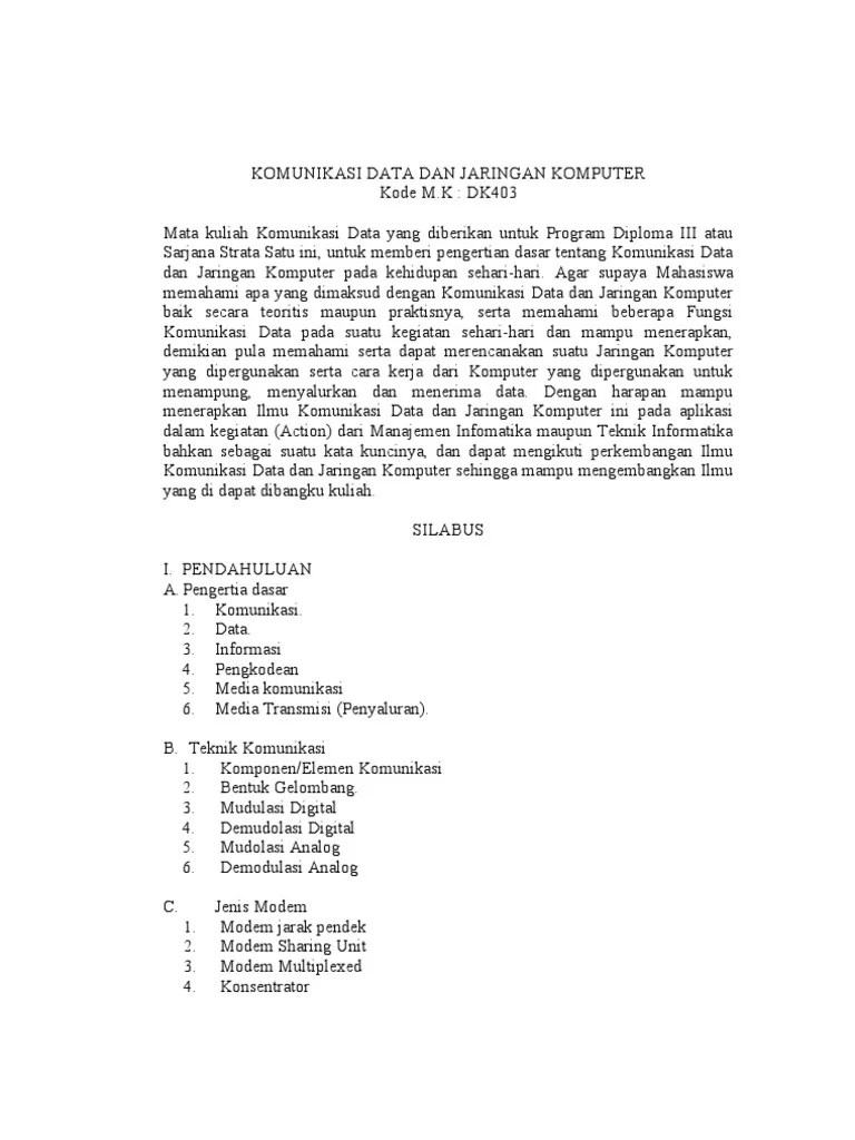 Komunikasi Data | PDF