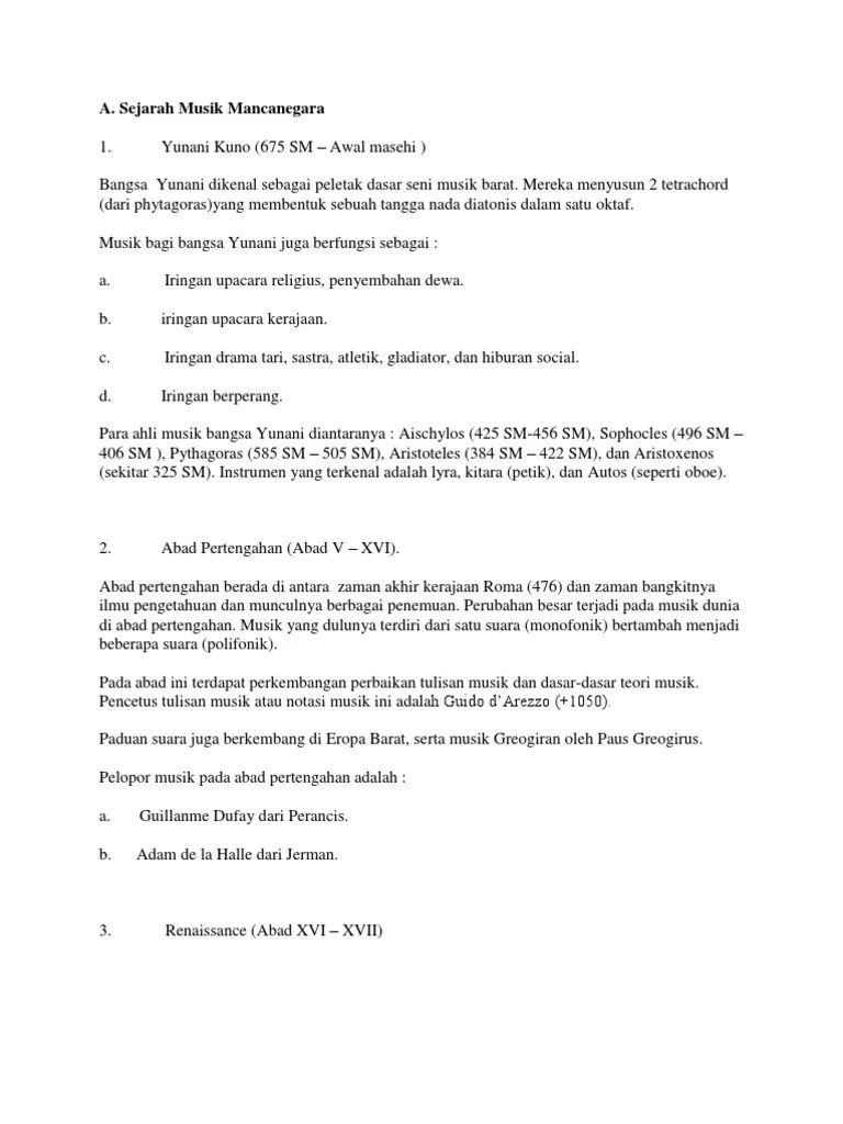 Pengertian Musik Barat Brainly