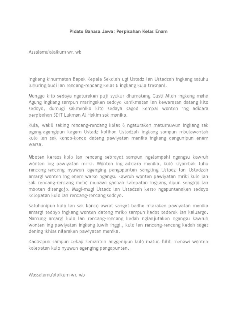 Bahasa Jawa Kelas 6 Materi Teks Informasi Cute766