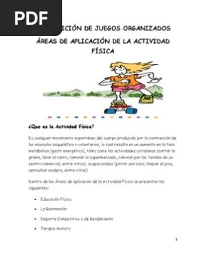 ¿qué es el juego organizado? Composicion De Juegos Organizados Educacion Fisica Adultos
