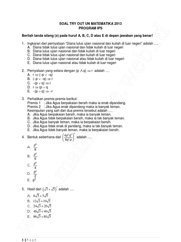 Ip packets are the most critical and fundamental component. Soal Try Out Sma Ips Mudah
