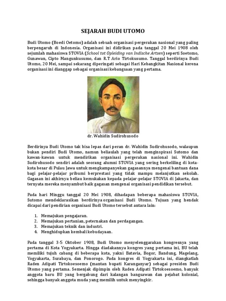 Peran Soetomo Dalam Budi Utomo