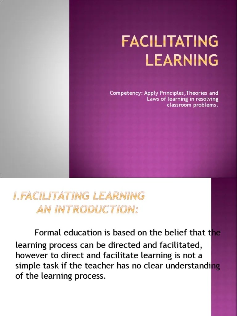 Facilitating Learning | PDF | Classical Conditioning | Cognitive ...