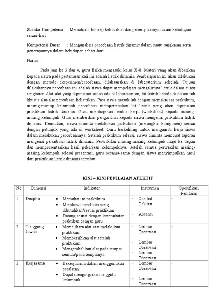 Penelitian ini bertujuan untuk mengembangkan instrumen penilaian kognitif pembelajaran ips siswa kelas 4 sd gugus kanigoro tingkir salatiga semester 2 tahun . Indikator Penilaian Afektif Pdf