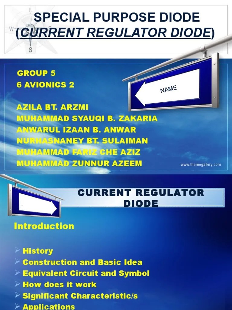 Current Regulator Diode Diode Electrical Impedance