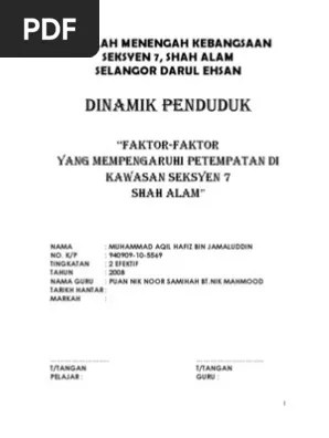 Contoh kerja kursus geografi 2011 1. Kerja Kursus Geografi Ting 2 Pdf