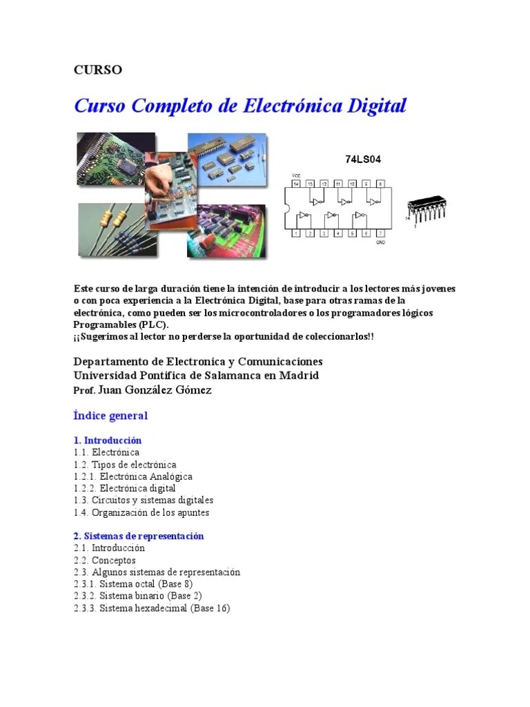 Curso Completo De Electrónica Digital | PDF | Señal Analoga | Micrófono