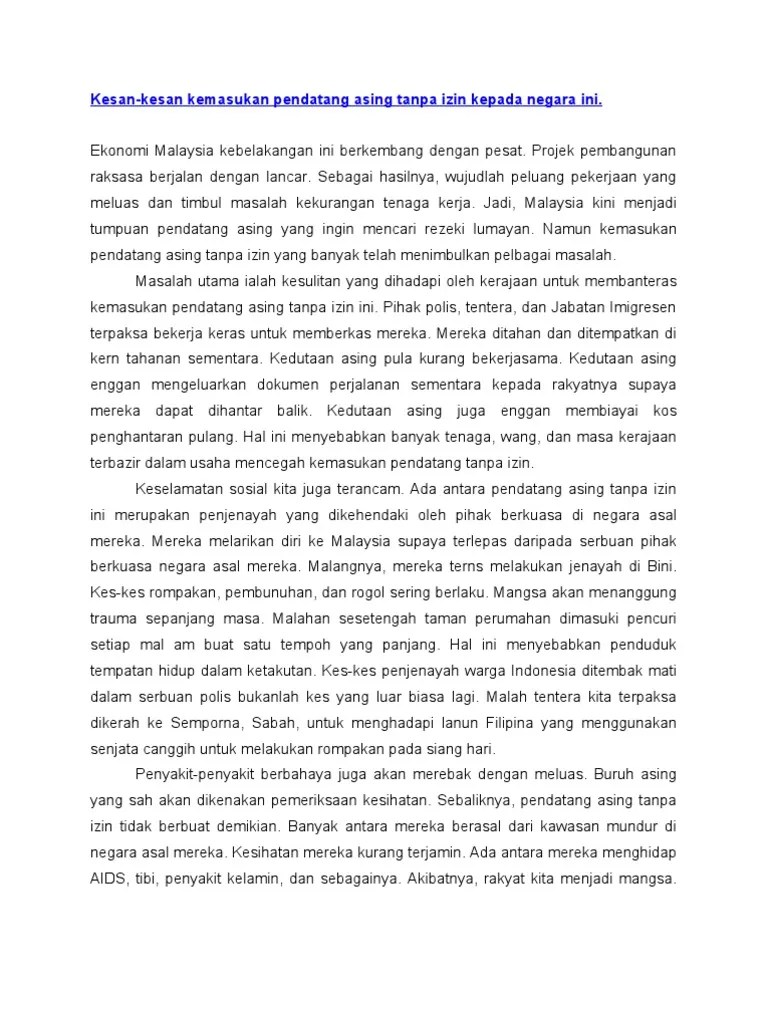 Enter the email address you signed up with and we'll email you a reset link. Kesan Kemasukan Pendatang Asing Pdf