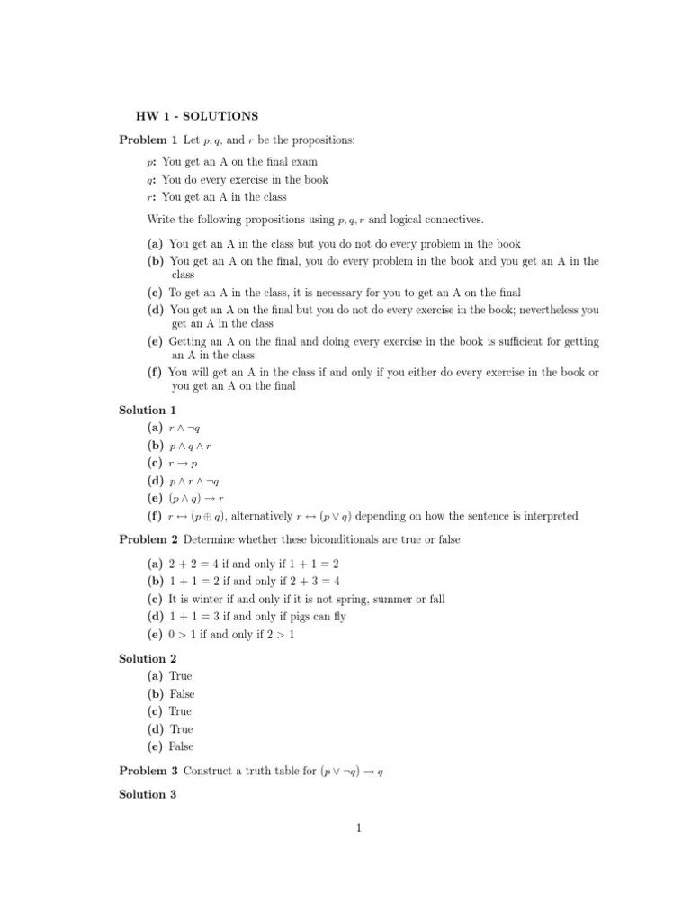 Logical Equivalence | PDF | If And Only If | Logic