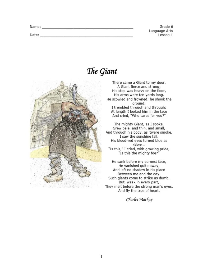 Grade 6 Literature And Composition - 160 Lessons | PDF | Poetry | Narrative