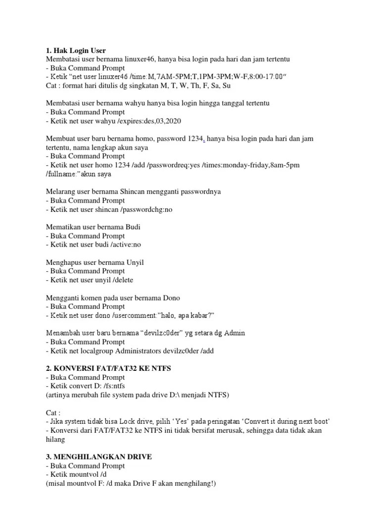 Hak Login User | PDF