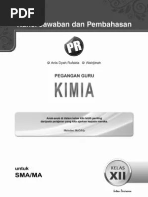 Buku kimia sma ma kelas x peminatan kurikulum 2013 revisi. 03 Kunci Jawaban Dan Pembahasan Kimia Xii Pdf