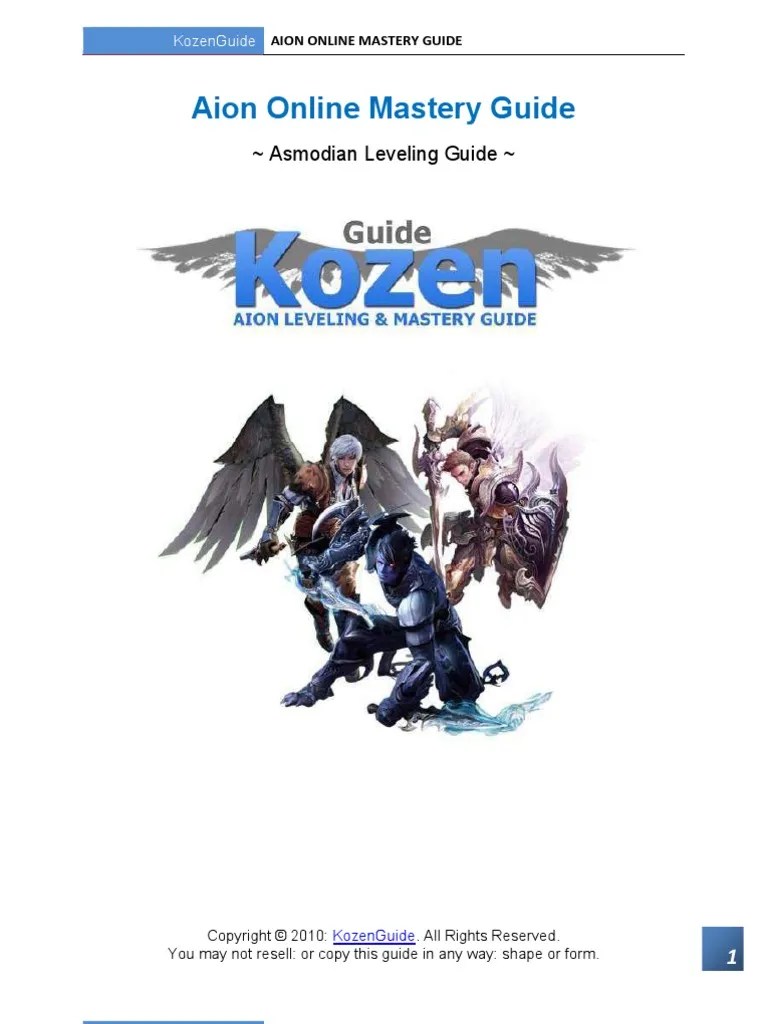 Aion Leveling Guide | PDF | Leisure | Nature