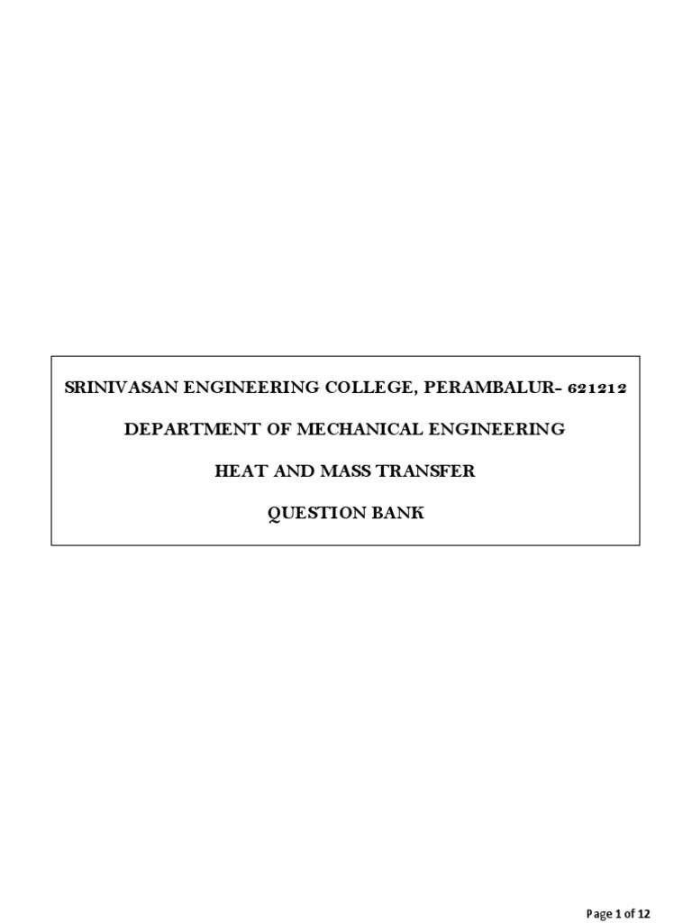 HMT University Questions | PDF | Boundary Layer | Heat Transfer