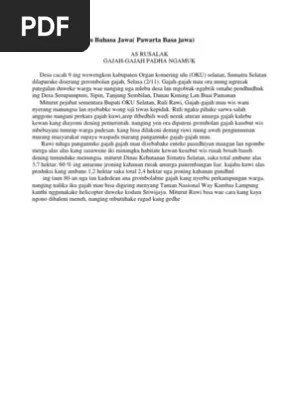 05.01.2020 · contoh teks deskripsi b inggris memang sering digunakan pada saat pembelajaran. Contoh Berita Dalam Bahasa Jawa Pdf