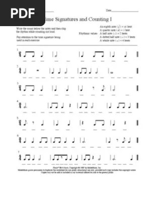 Eighth notes, eighth note triplets,. Rhythms Time Signature And Counting Pdf Rhythm Copyright