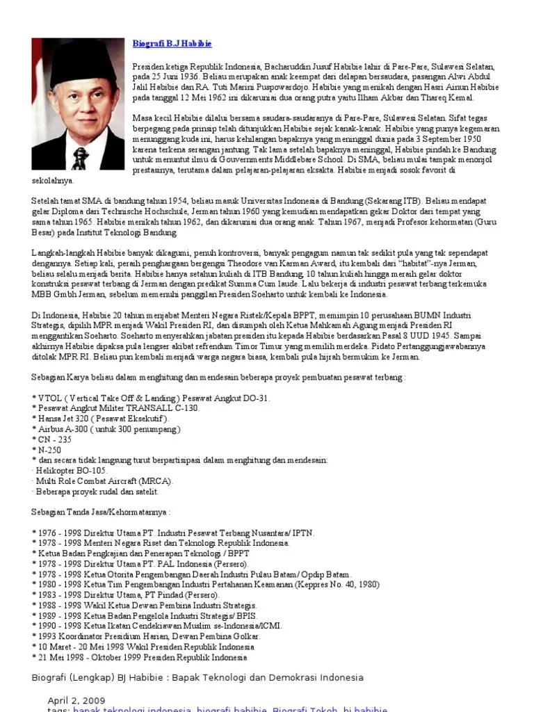 Biografi Habibie Dalam Bahasa Jawa