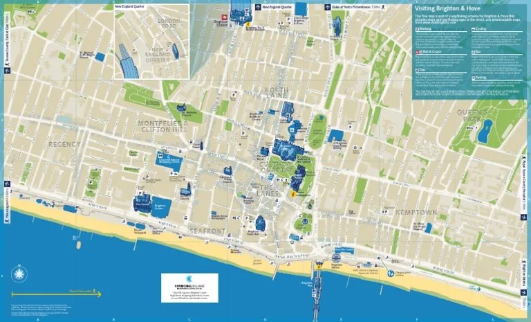 Brighton Citycentre Walking Map2012 PDF Transport Leisure 1