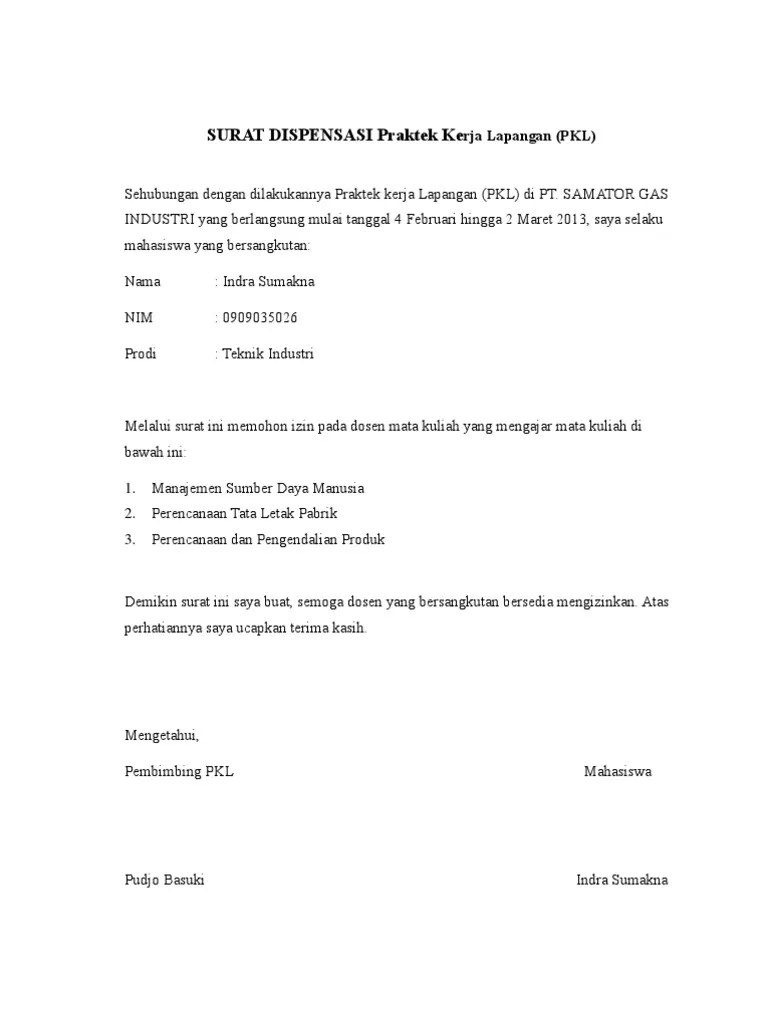 Contoh surat izin sekolah orang tua tidak masuk sekolah. Contoh Surat Izin Tidak Masuk Pkl Kumpulan Surat Penting