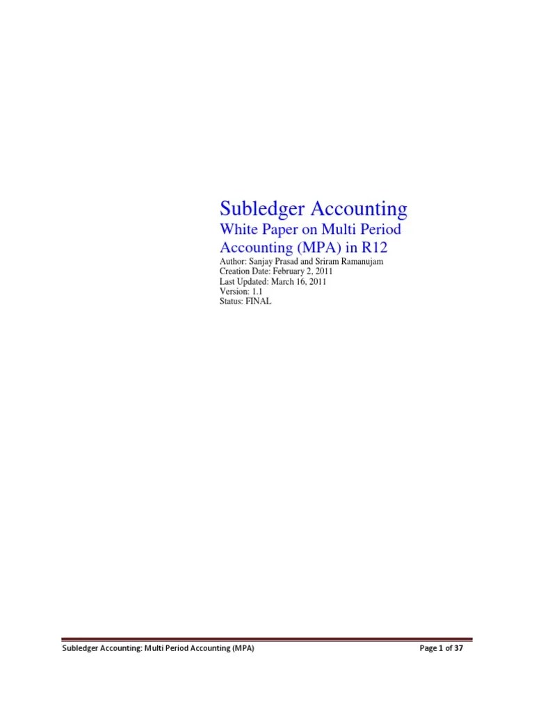 Oracle R12 Multi Period Accounting | PDF | Debits And Credits | Accrual