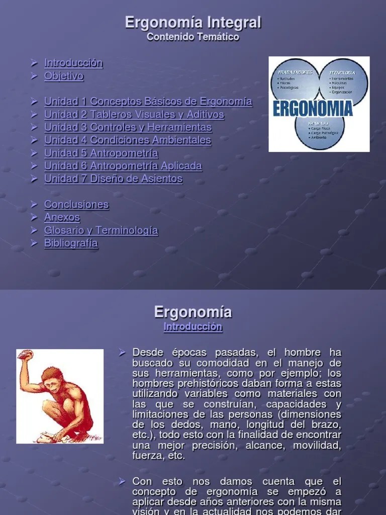 Ergonomía Integral | PDF | Síndrome Del Túnel Carpiano | Factores Humanos Y Ergonomía